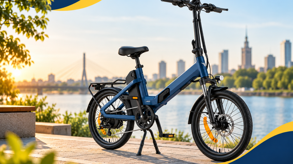 Składany rower elektryczny miejski – kompaktowy model do miasta i transportu