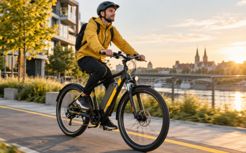 Tani rower elektryczny podczas jazdy po mieście – poradnik zakupowy 2026