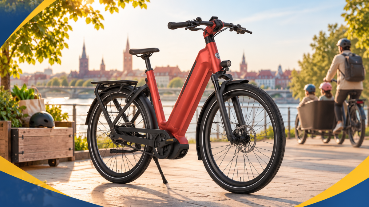Czy warto kupić rower elektryczny Gazelle - rower na miejskim tle