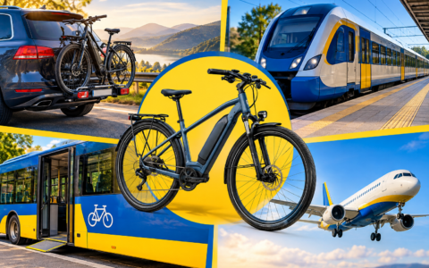 Rower elektryczny przewożony samochodem, pociągiem, autobusem i samolotem – poradnik transportu e-bike’a