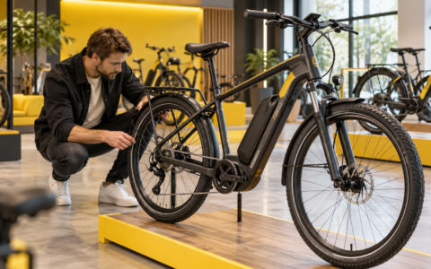 Rower elektryczny powystawowy w salonie – sprawdzanie stanu przed zakupem