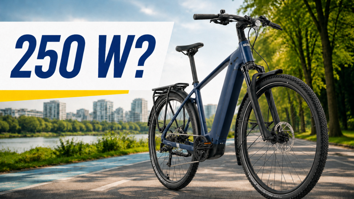 Rower elektryczny i napis „250 W?” – czy taka moc wystarczy?
