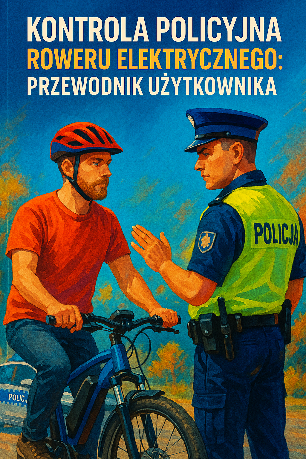 Kontrola policyjna roweru elektrycznego
