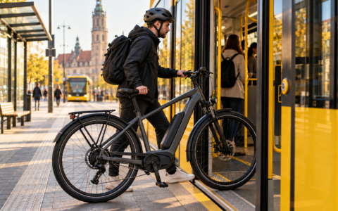 Rower elektryczny w komunikacji miejskiej – przewóz e-bike’a w tramwaju