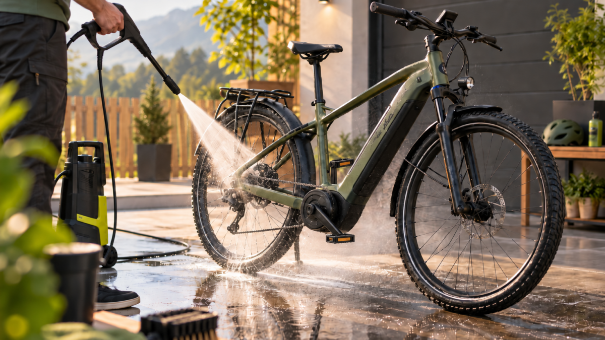 Rower elektryczny myty myjką ciśnieniową – najczęstsze błędy w użytkowaniu e-bike’a