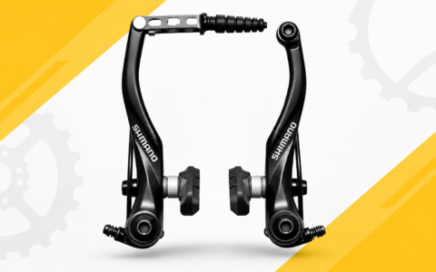 Hamulce V-brake Shimano w rowerze elektrycznym – hamulce obręczowe na tle Pozdrower.pl