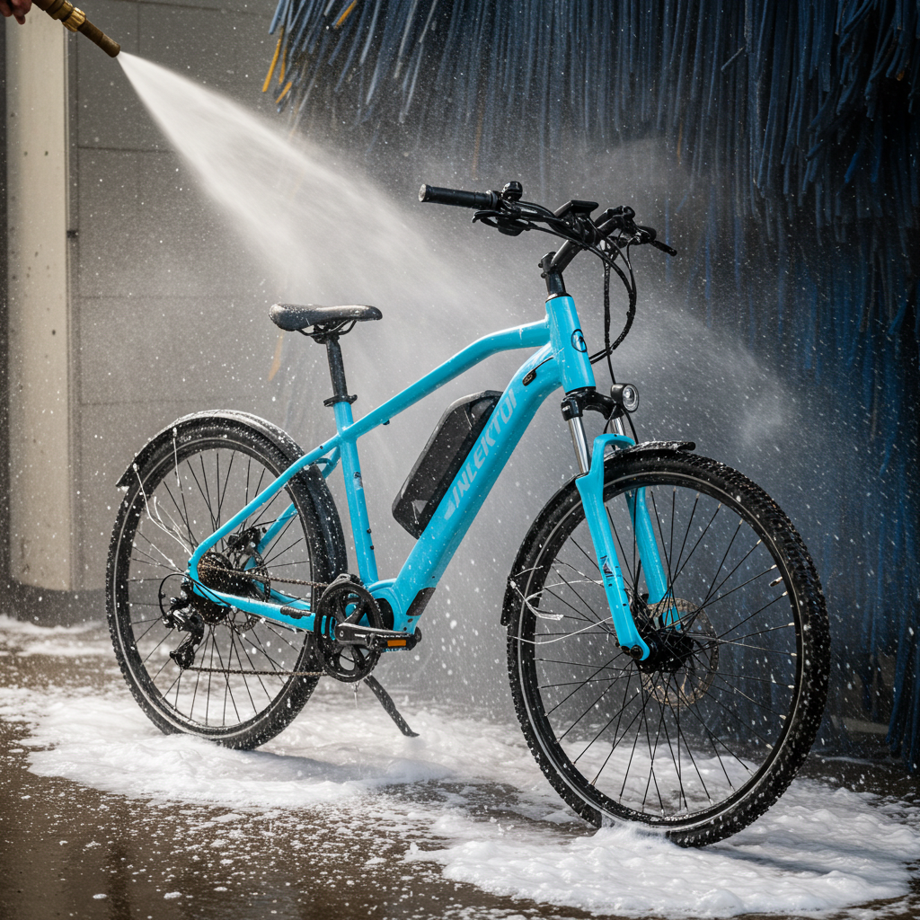 10 Rzeczy, Które Niszczą Twój Rower - Niewłaściwe mycie roweru elektrycznego myjką samochodową