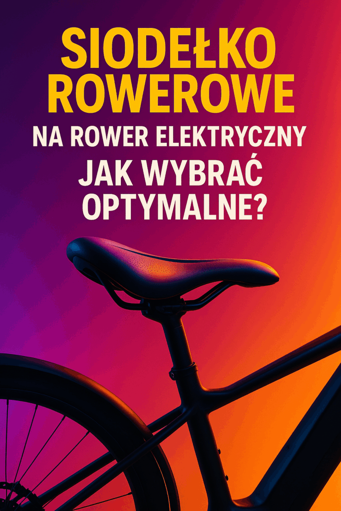 Siodełko rowerowe na rower elektryczny