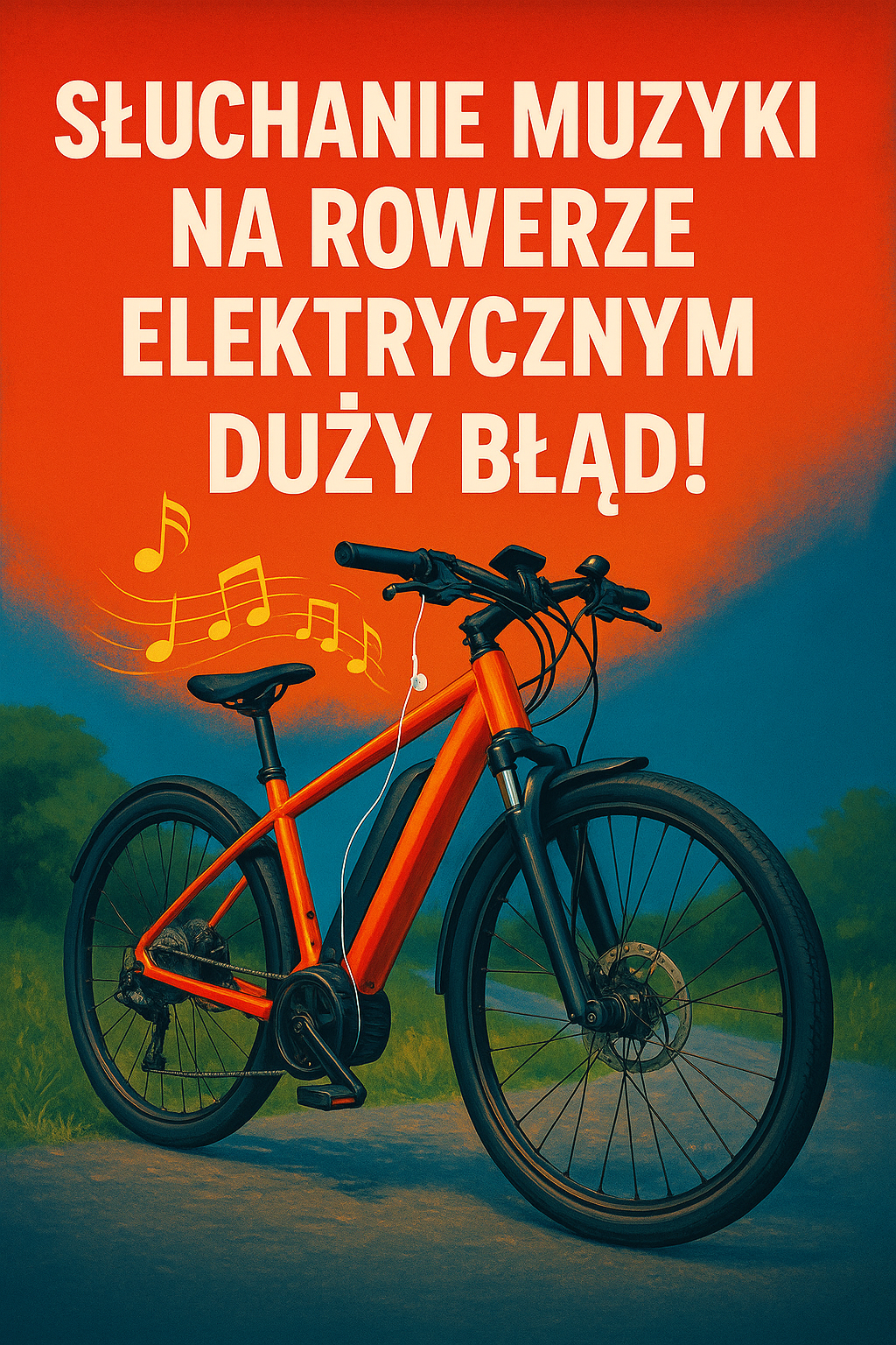 Słuchanie muzyki na rowerze elektrycznym
