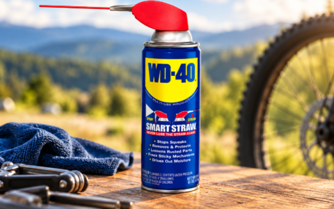 WD-40 przy rowerze elektrycznym – preparat do konserwacji i ochrony przed wilgocią