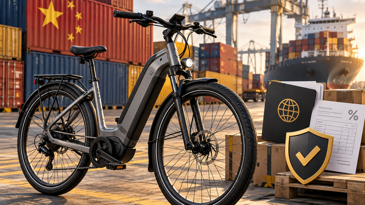 Import roweru elektrycznego z Chin – cło, VAT i przepisy celne