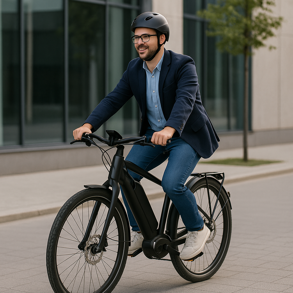 Jazda próbna roweru elektrycznego