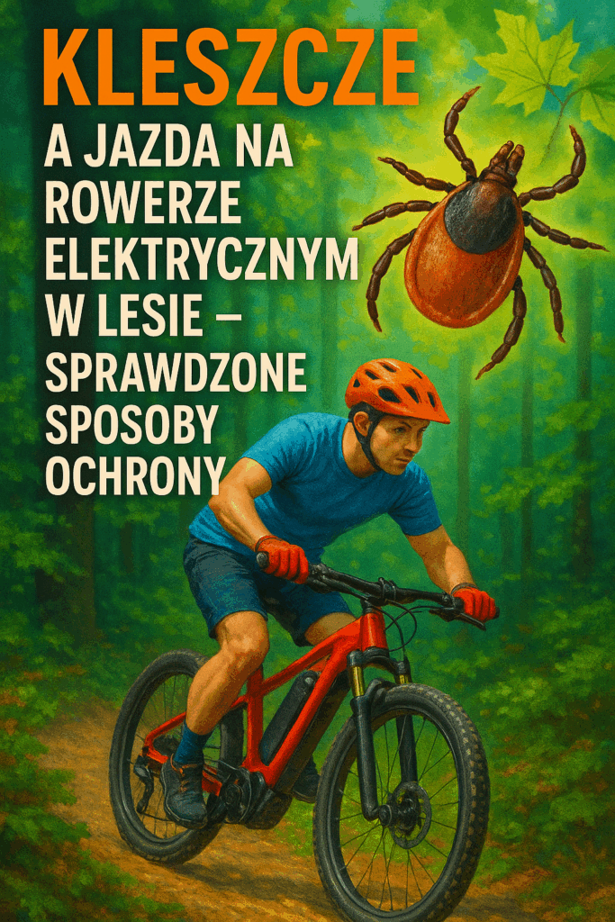 Kleszcze a jazda na rowerze elektrycznym w lesie