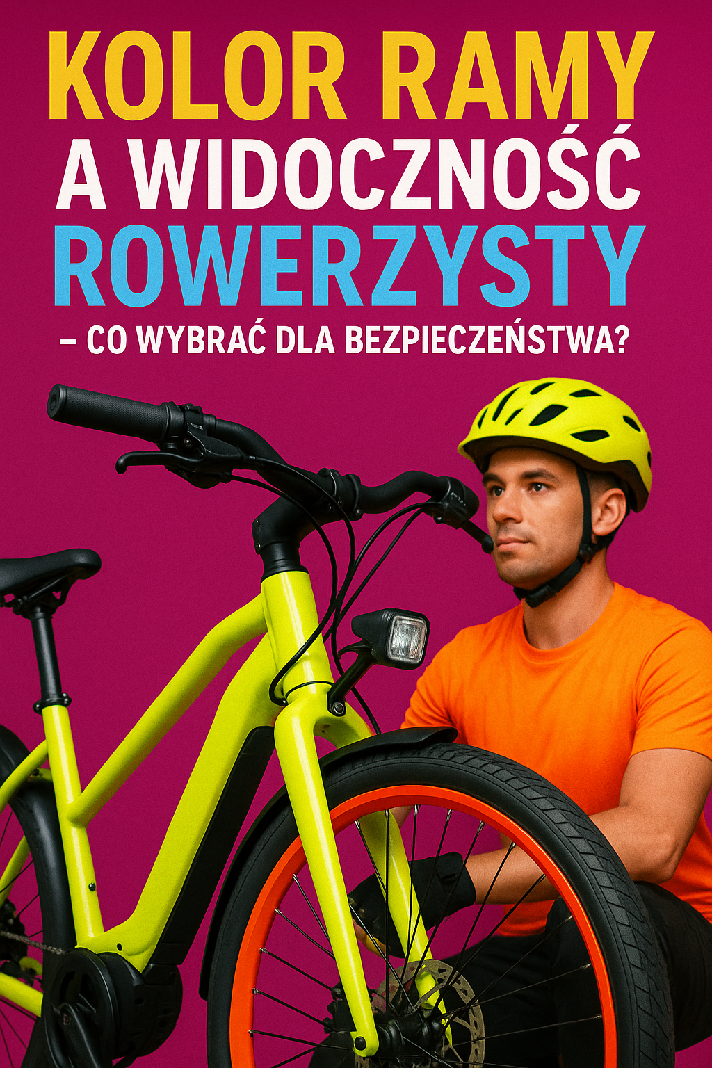 Kolor ramy a widoczność rowerzysty