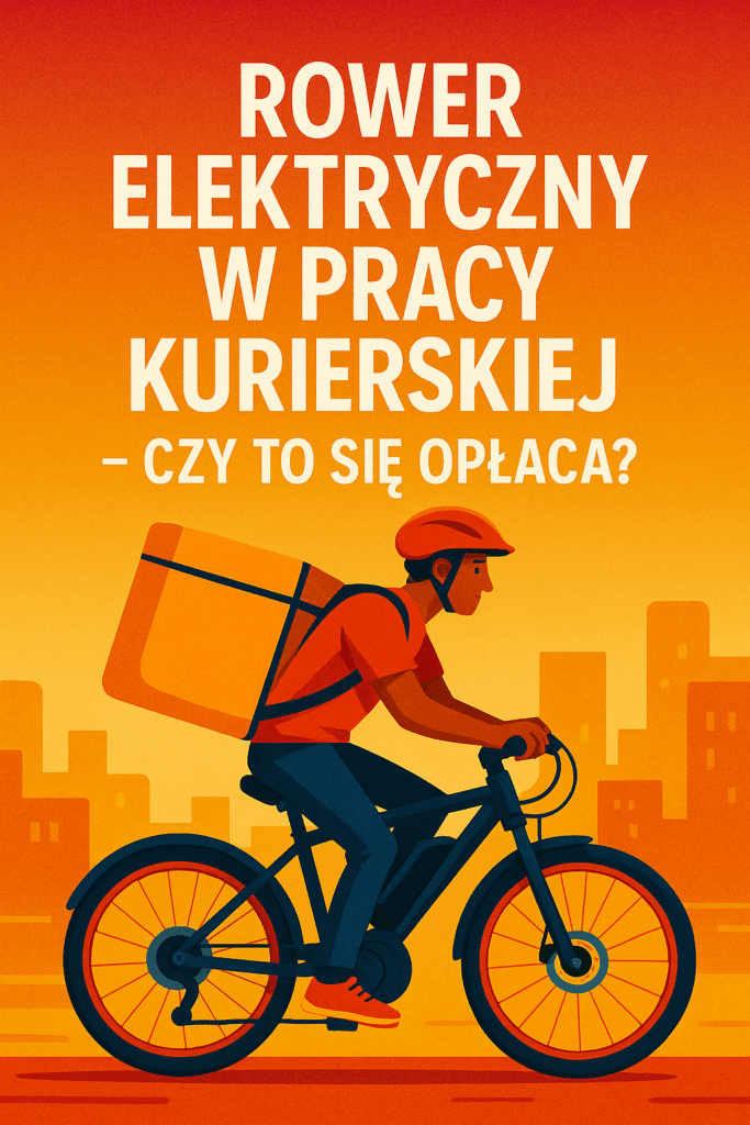 Rower elektryczny w pracy kurierskiej