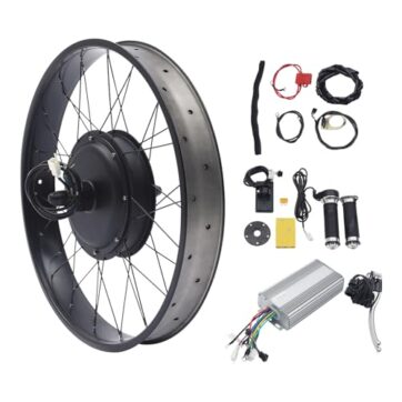Zestaw do konwersji roweru elektrycznego 26" 48V 1500W z tylnym napędem i LCD – mocny, bezzębny silnik