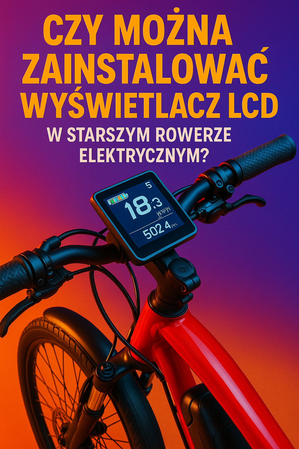 Czy można zainstalować wyświetlacz LCD w starszym rowerze elektrycznym