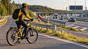 Rower elektryczny na ekspresówce i autostradzie – przepisy