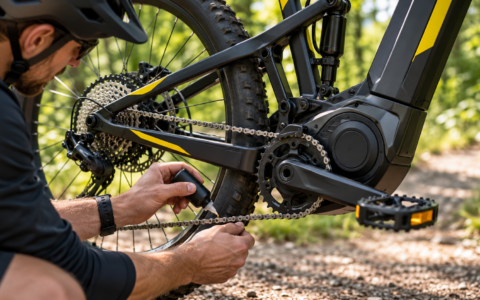 Smarowanie łańcucha roweru elektrycznego smarem ceramicznym – konserwacja napędu e-bike