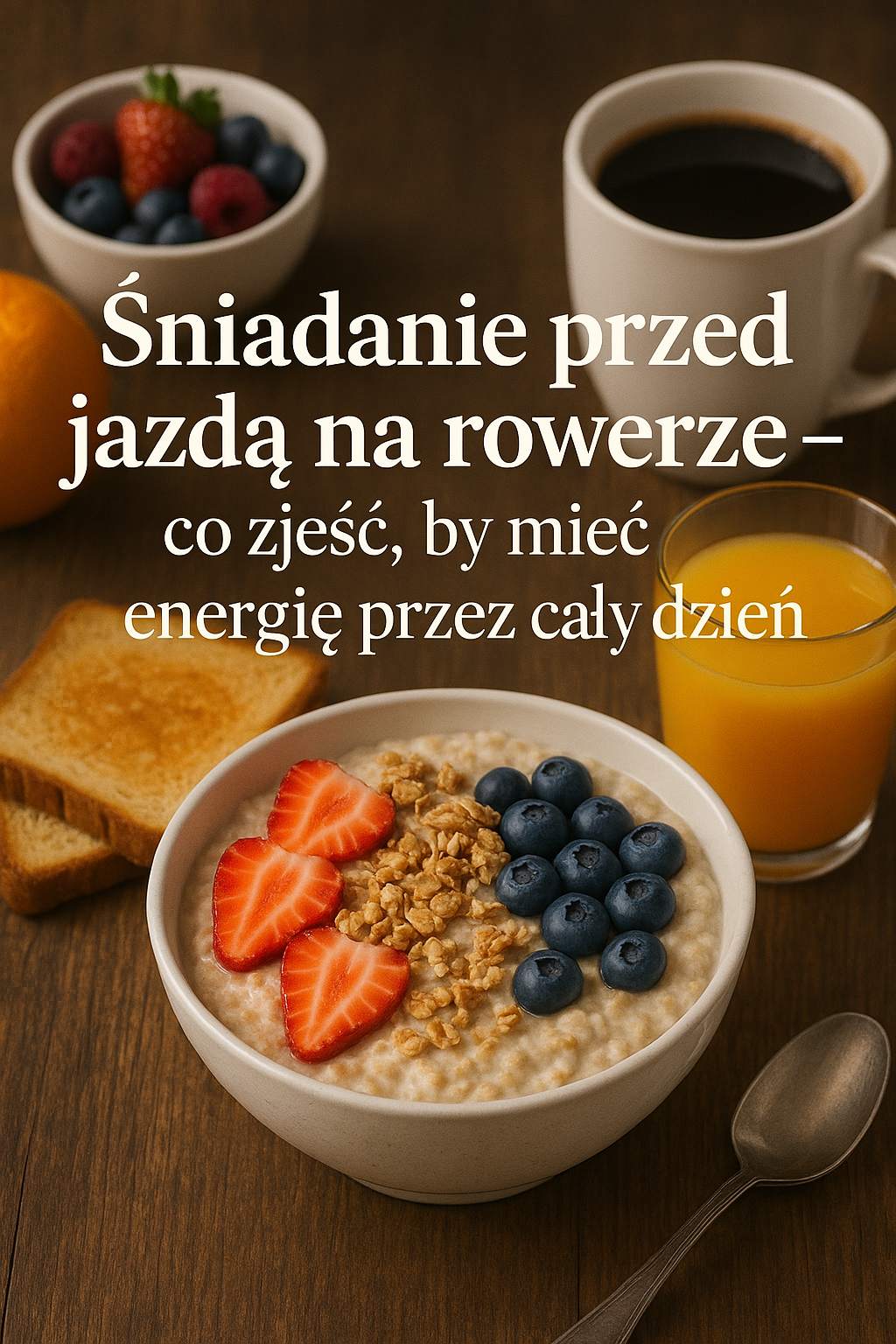 Śniadanie przed jazdą na rowerze