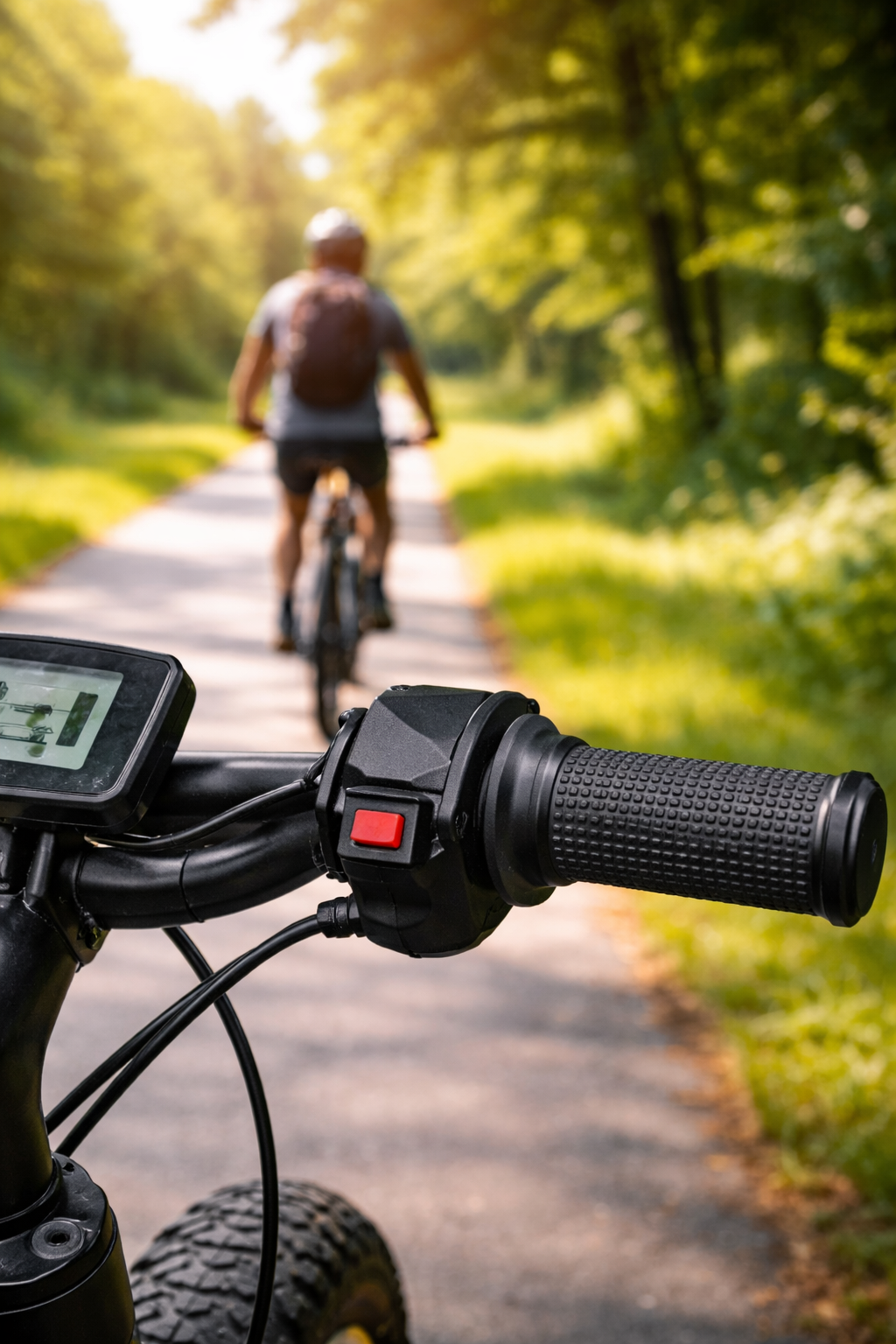 Manetka w rowerze elektrycznym zamontowana na kierownicy – przykład realnego zastosowania i odpowiedź na pytanie czy manetka w rowerze elektrycznym jest legalna