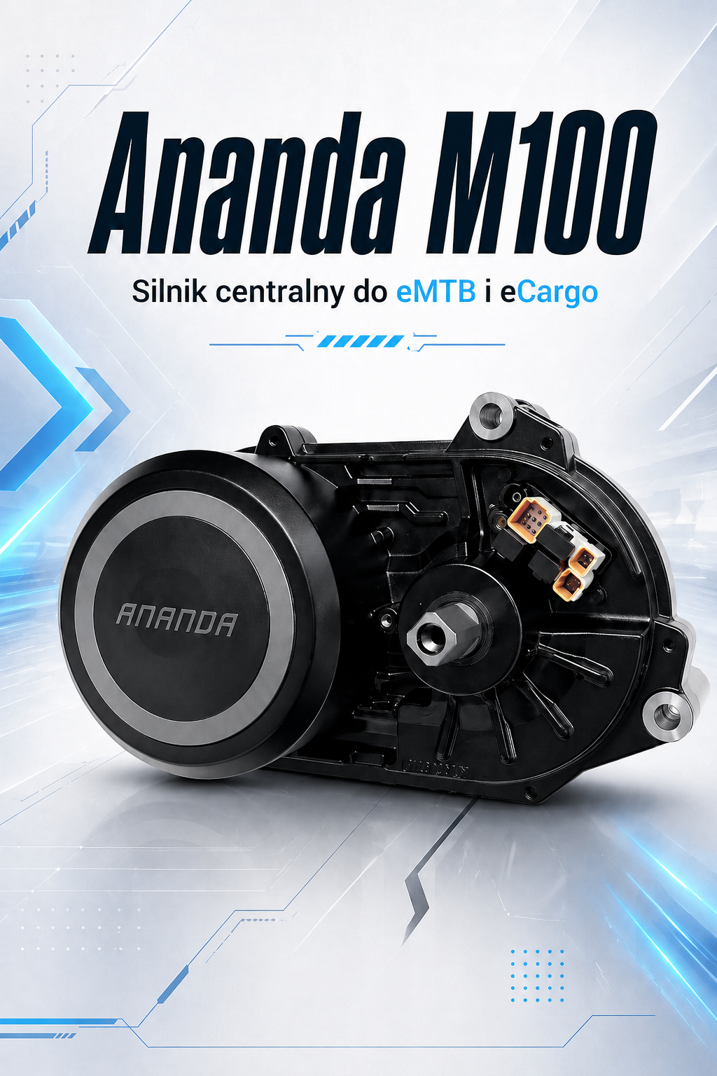 Silnik Ananda M100 – centralny napęd do roweru elektrycznego eMTB i cargo, okładka artykułu