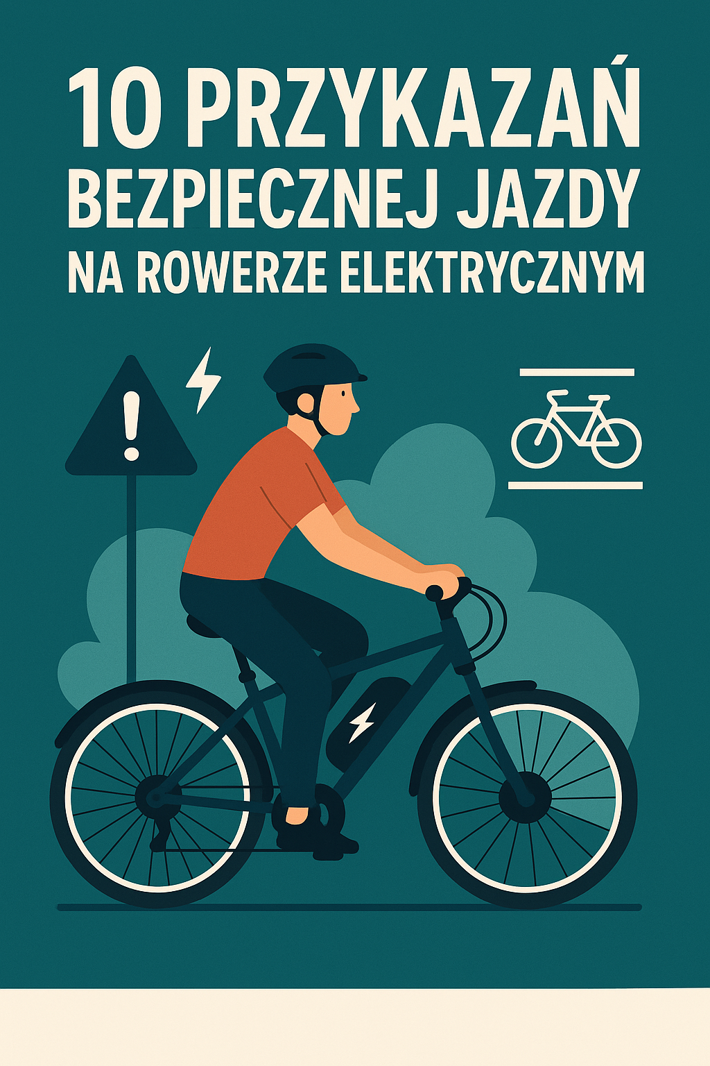 10 przykazań bezpiecznej jazdy na rowerze elektrycznym