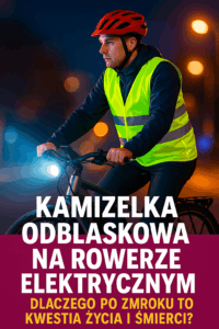 Kamizelka odblaskowa na rowerze elektrycznym – dlaczego po zmroku to kwestia życia i śmierci?