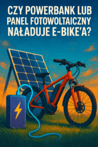 Czy powerbank lub panel fotowoltaiczny naładuje e-bike’a?