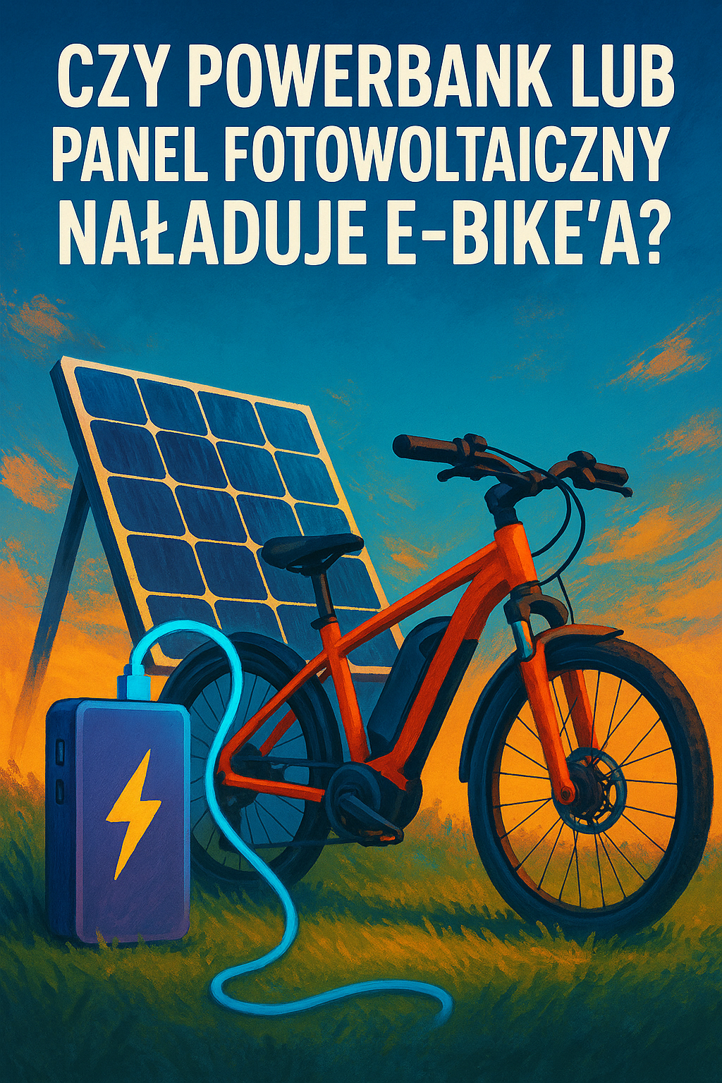 Czy powerbank lub panel fotowoltaiczny naładuje e-bike’a
