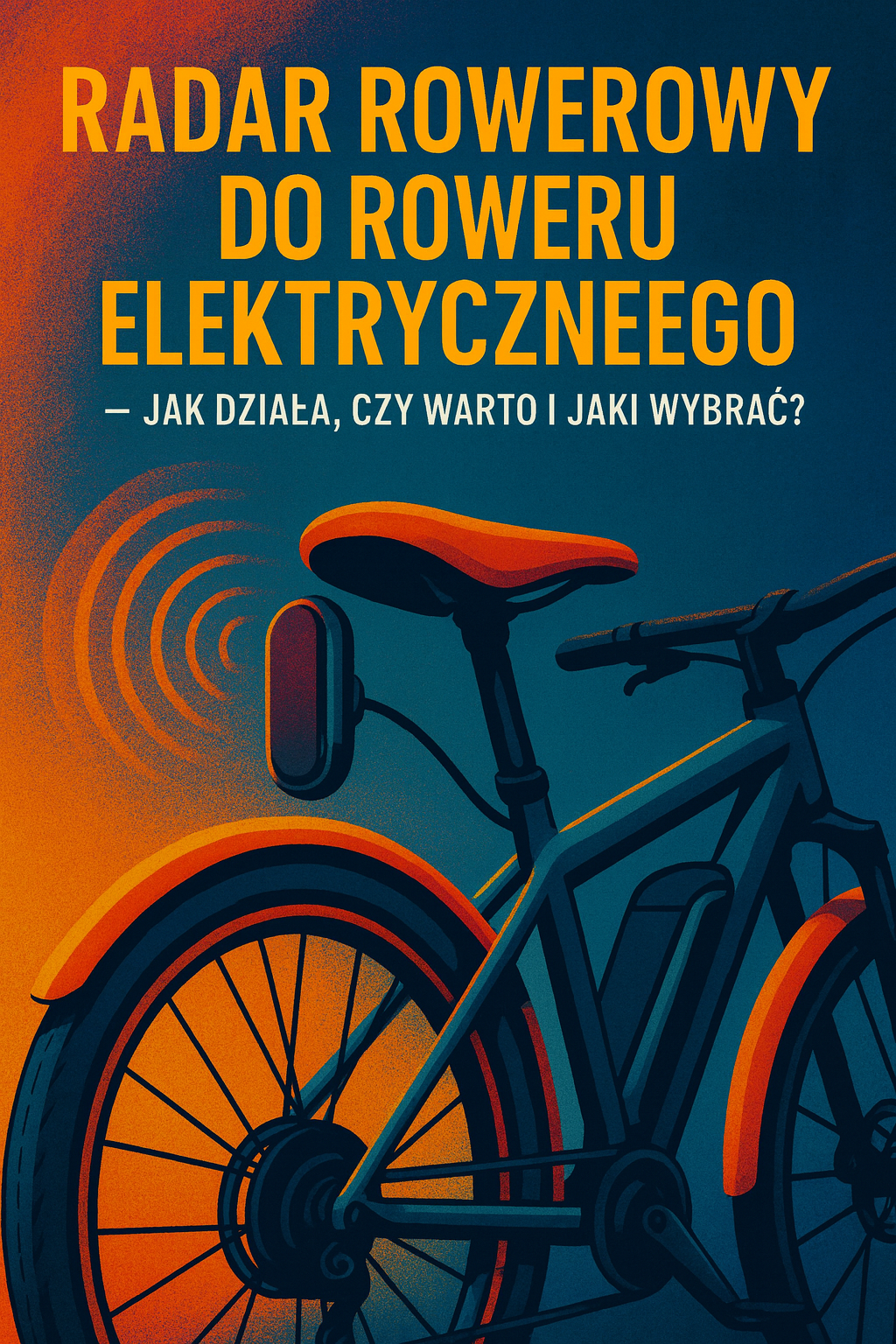 Radar rowerowy do roweru elektrycznego