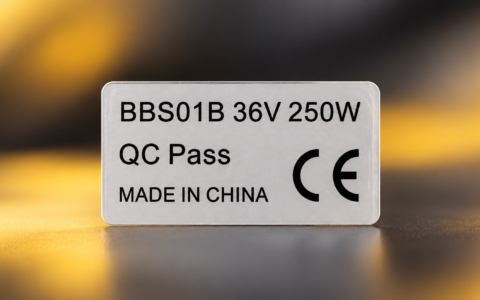 Naklejka 250W na silnik roweru elektrycznego z oznaczeniem 36V, QC Pass i CE