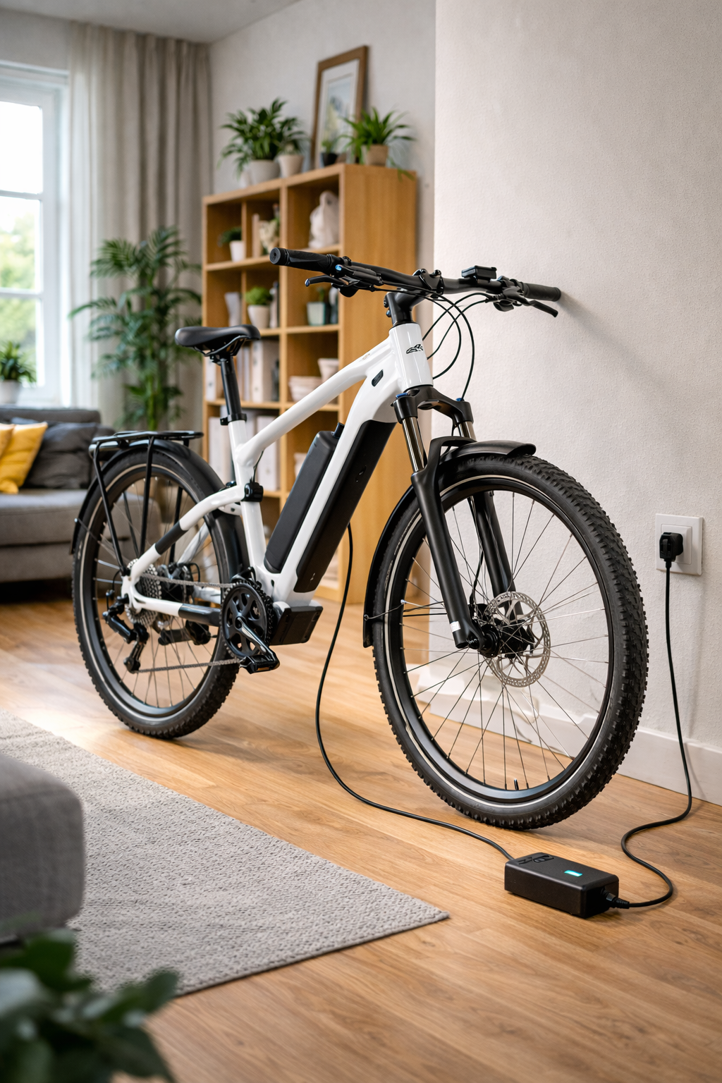 Rower elektryczny ładowany w mieszkaniu z gniazdka – ile prądu zużywa rower elektryczny