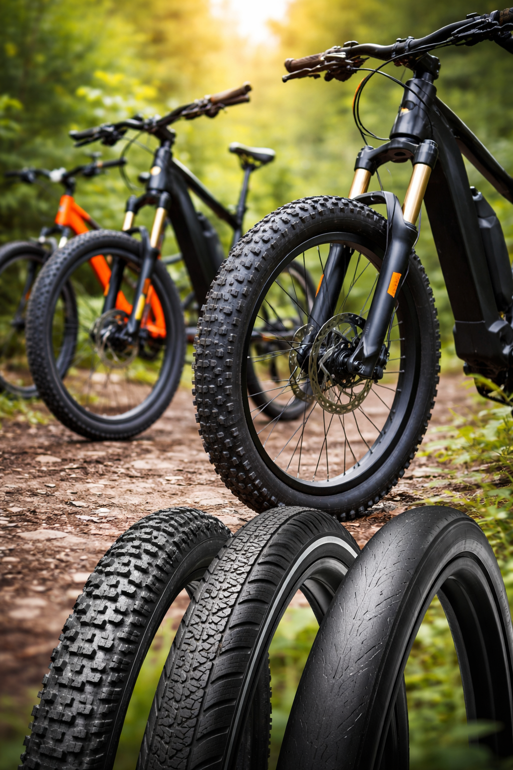 Najpopularniejsze marki opon do rowerów elektrycznych w Polsce – opony e-MTB, trekkingowe i miejskie przy rowerach elektrycznych