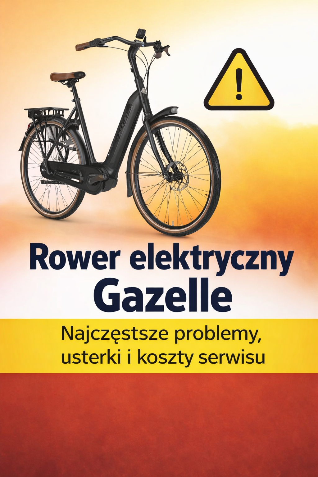 Rower elektryczny Gazelle – problemy, usterki i koszty serwisu - okładka artykułu
