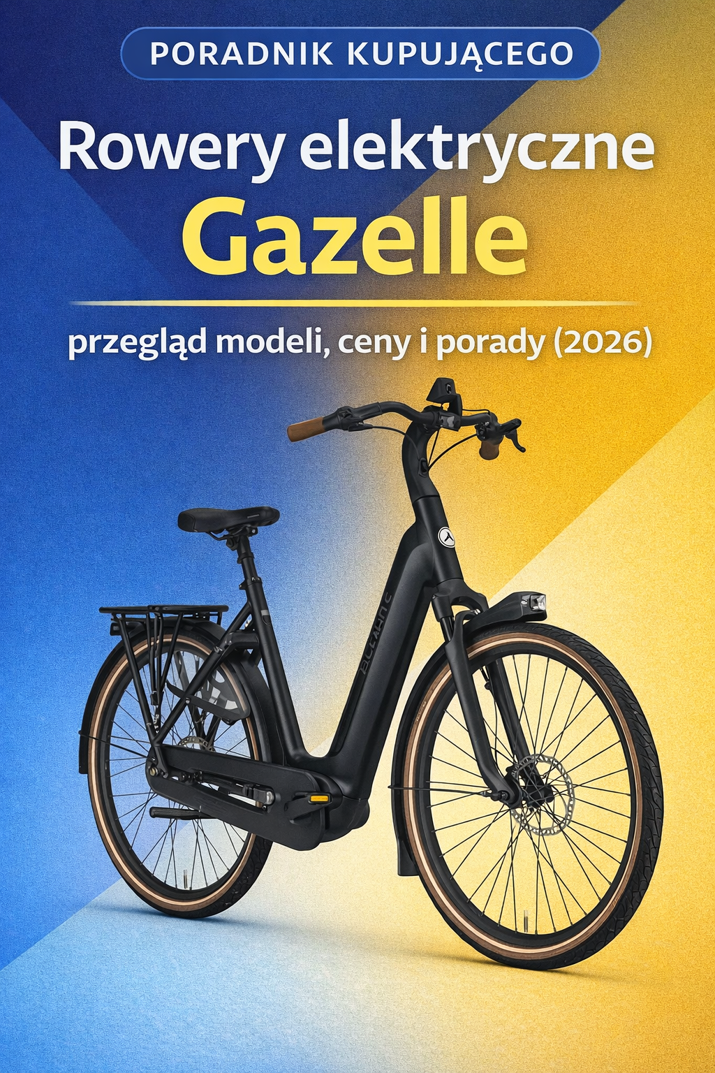 Rowery elektryczne Gazelle – czarny rower elektryczny z silnikiem Bosch na nowoczesnej okładce artykułu 2026