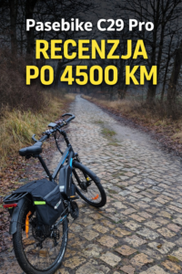 Pasebike C29 Pro – recenzja po 4500 km. Rok jazdy, zero awarii