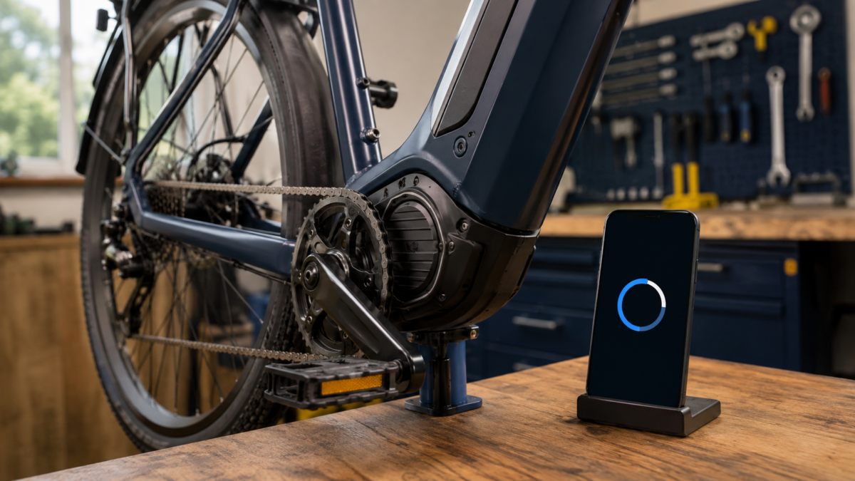 Aktualizacja firmware roweru elektrycznego w serwisie rowerowym
