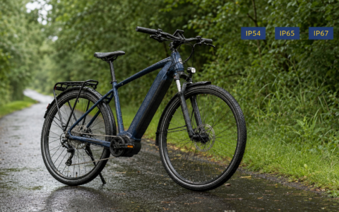 Rower elektryczny w deszczu – porównanie klas ochrony IP54, IP65 i IP67