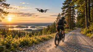 Dron śledzący rowerzystę – czy naprawdę potrafi nagrywać jazdę bez operatora?