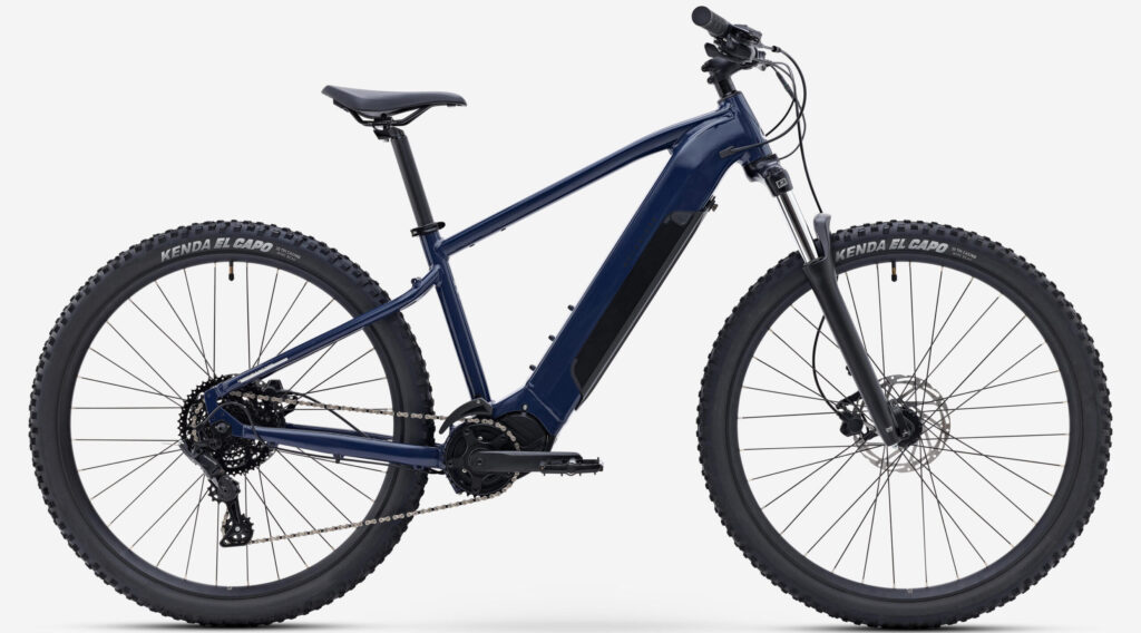 Elektryczny rower górski Rockrider E-EXPL 140 z silnikiem centralnym Vision M120 i akumulatorem 499 Wh