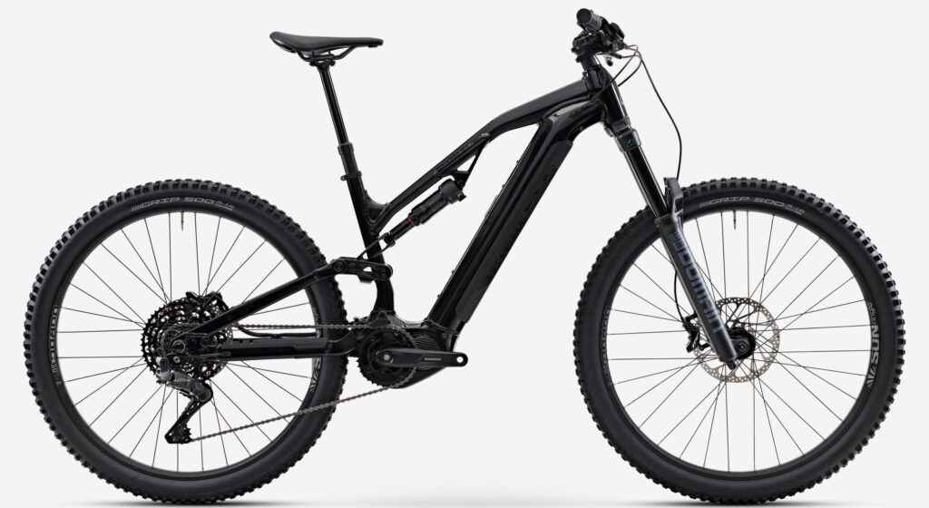 Elektryczny rower górski all-mountain Rockrider E-FEEL 900S z silnikiem Shimano EP801 i pełnym zawieszeniem