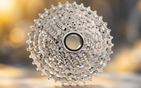 Kaseta rowerowa Shimano – zbliżenie na zębatki napędu roweru elektrycznego, kontrola zużycia kasety.